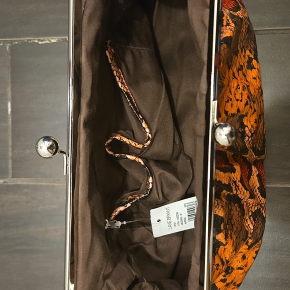 Labe Bryant Faux Snakeskin Clutch Purse - Picture 3 of 4